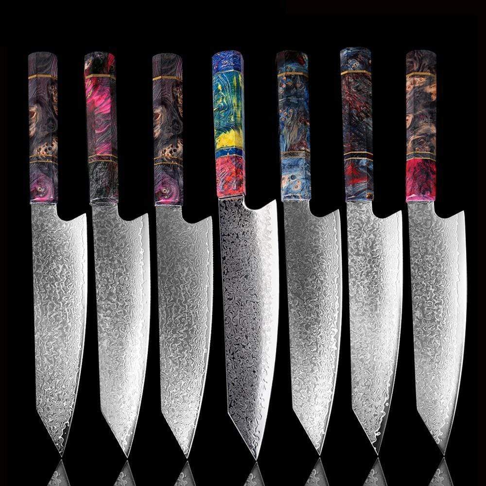 67-Layer Japanese VG10 Damascus Steel Kiritsuke Chef's Knife