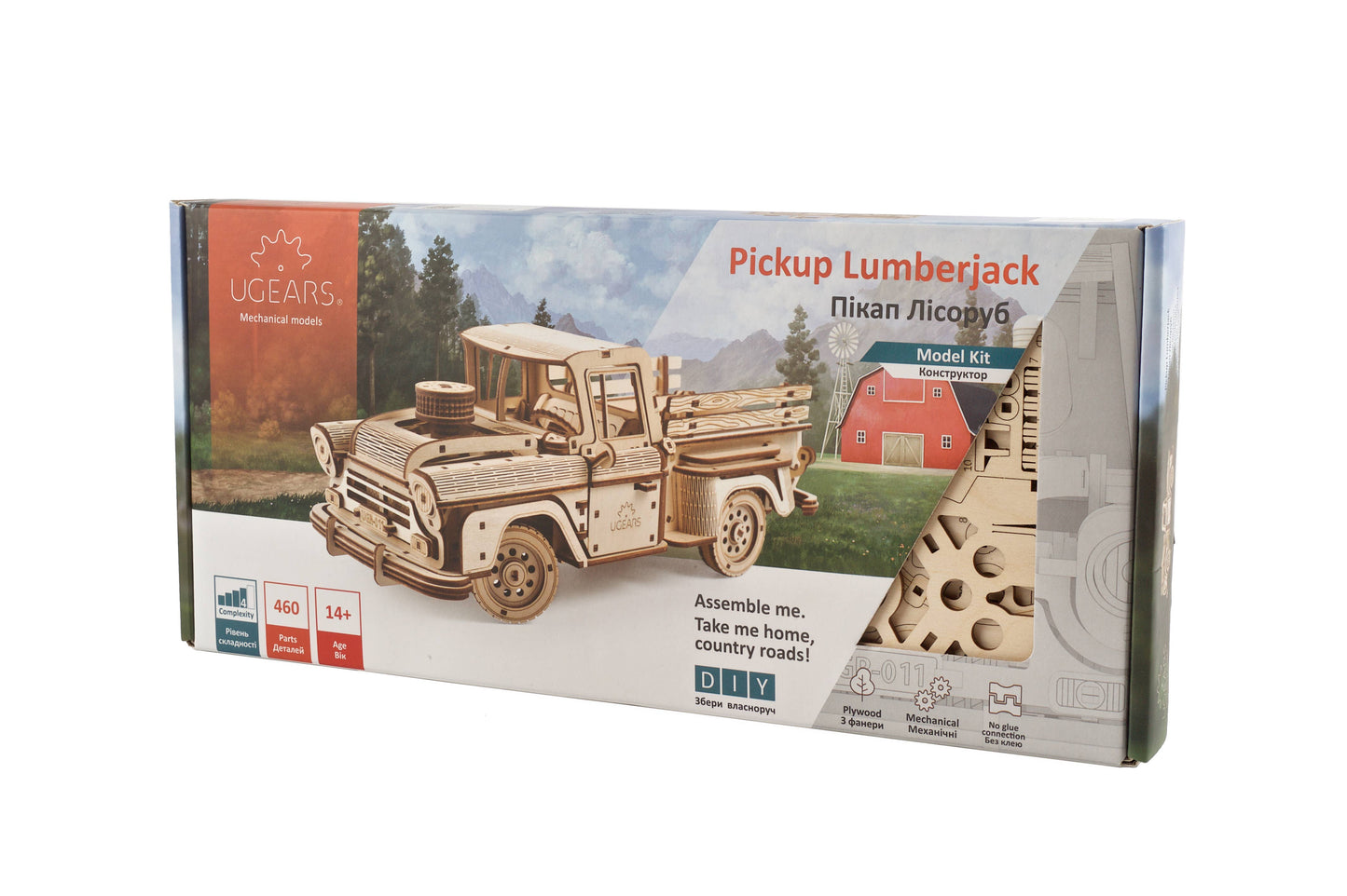UGears Pickup Lumberjack -Wooden 3D Puzzles - DIY