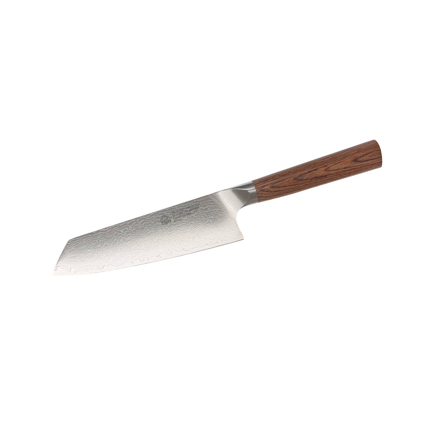 PUMA  7" Santoku knife,VG-10 Damascus Steel blade with Pakka wood handle