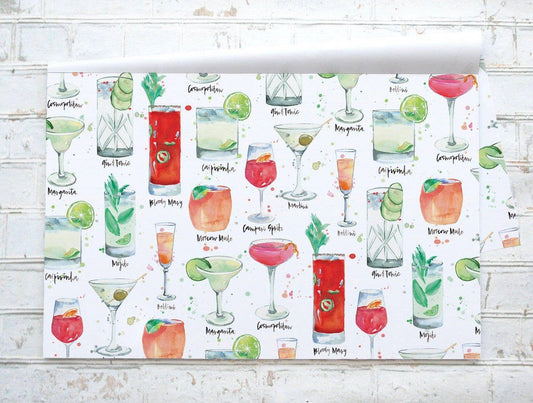 Cocktails - Paper Placemats