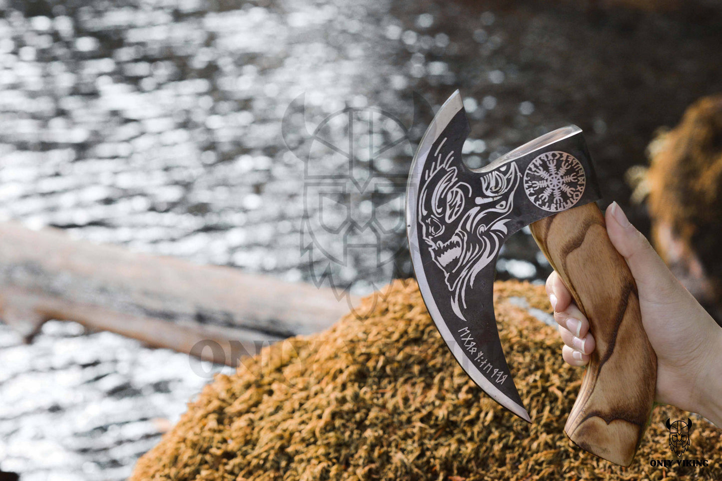 Pizza Cutter Axe & Leather Axe Sheath