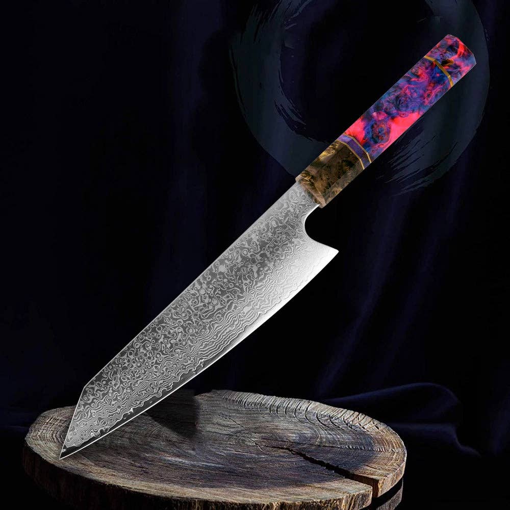 67-Layer Japanese VG10 Damascus Steel Kiritsuke Chef's Knife