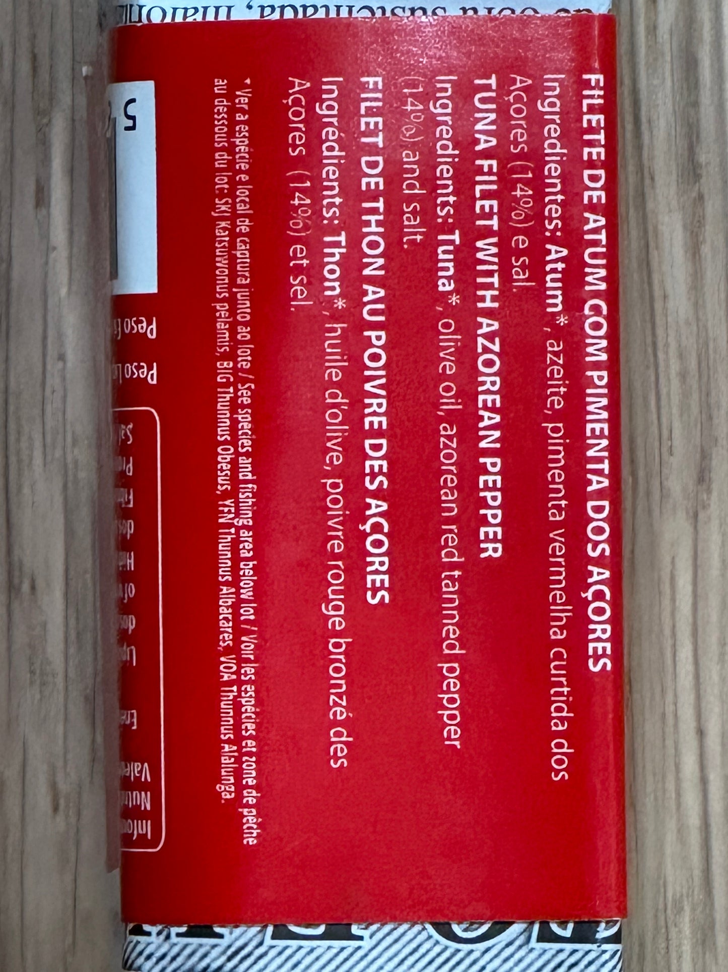 Packed in Azores Gourmet Tuna Fillets with Azorean Pepper and Olive Oil