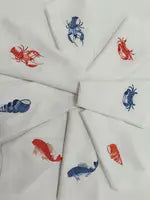 Blue Sea Inspired Ukrainian Embroidered Napkin Set