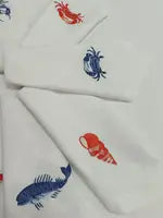 Blue Sea Inspired Ukrainian Embroidered Napkin Set