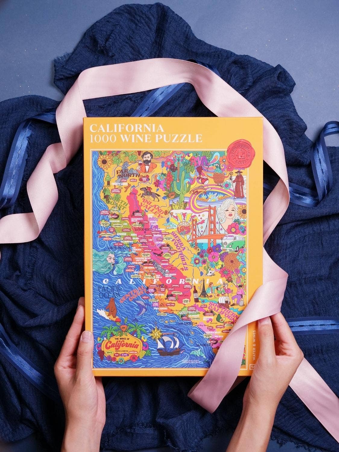 Made in USA California Wine Puzzle