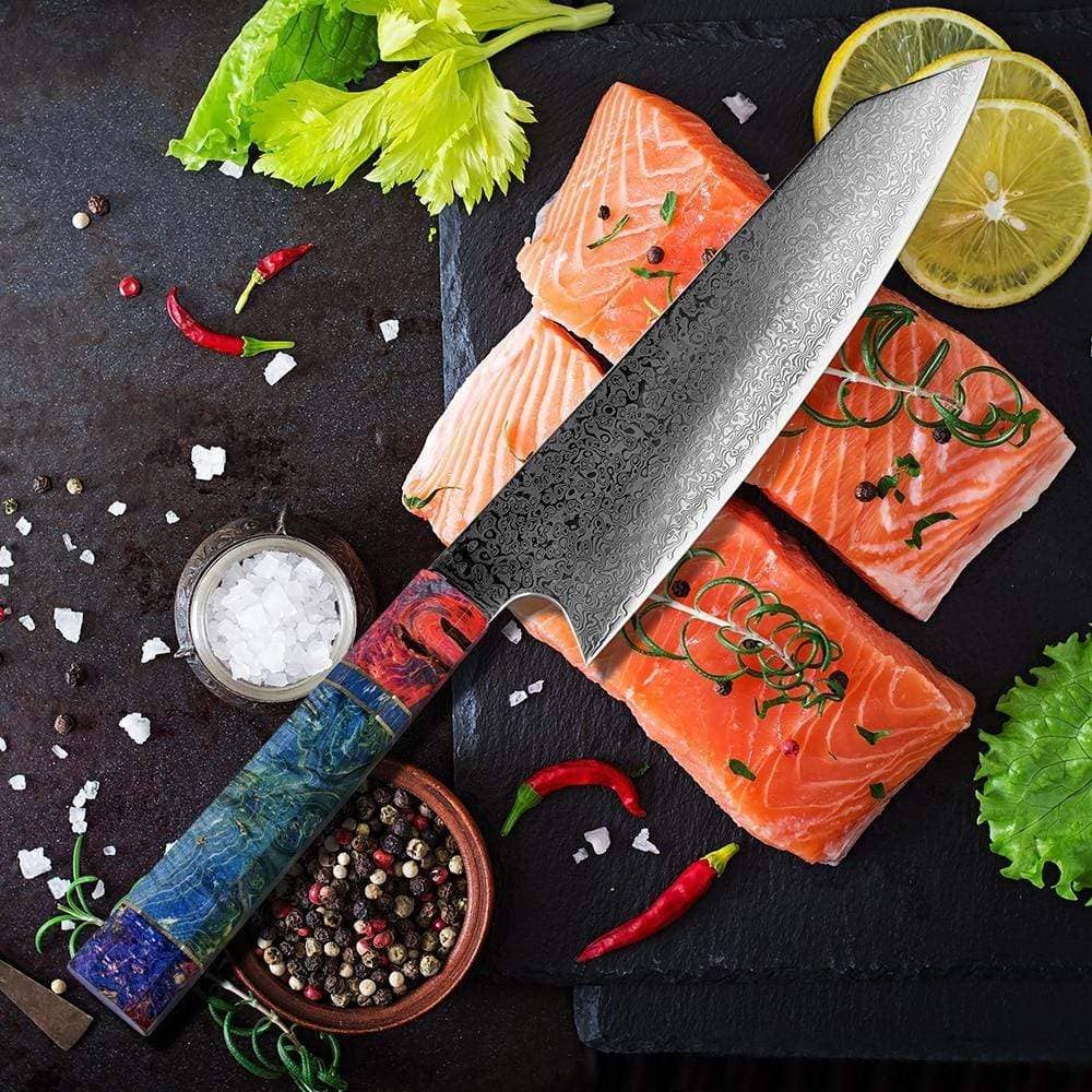 67-Layer Japanese VG10 Damascus Steel Kiritsuke Chef's Knife