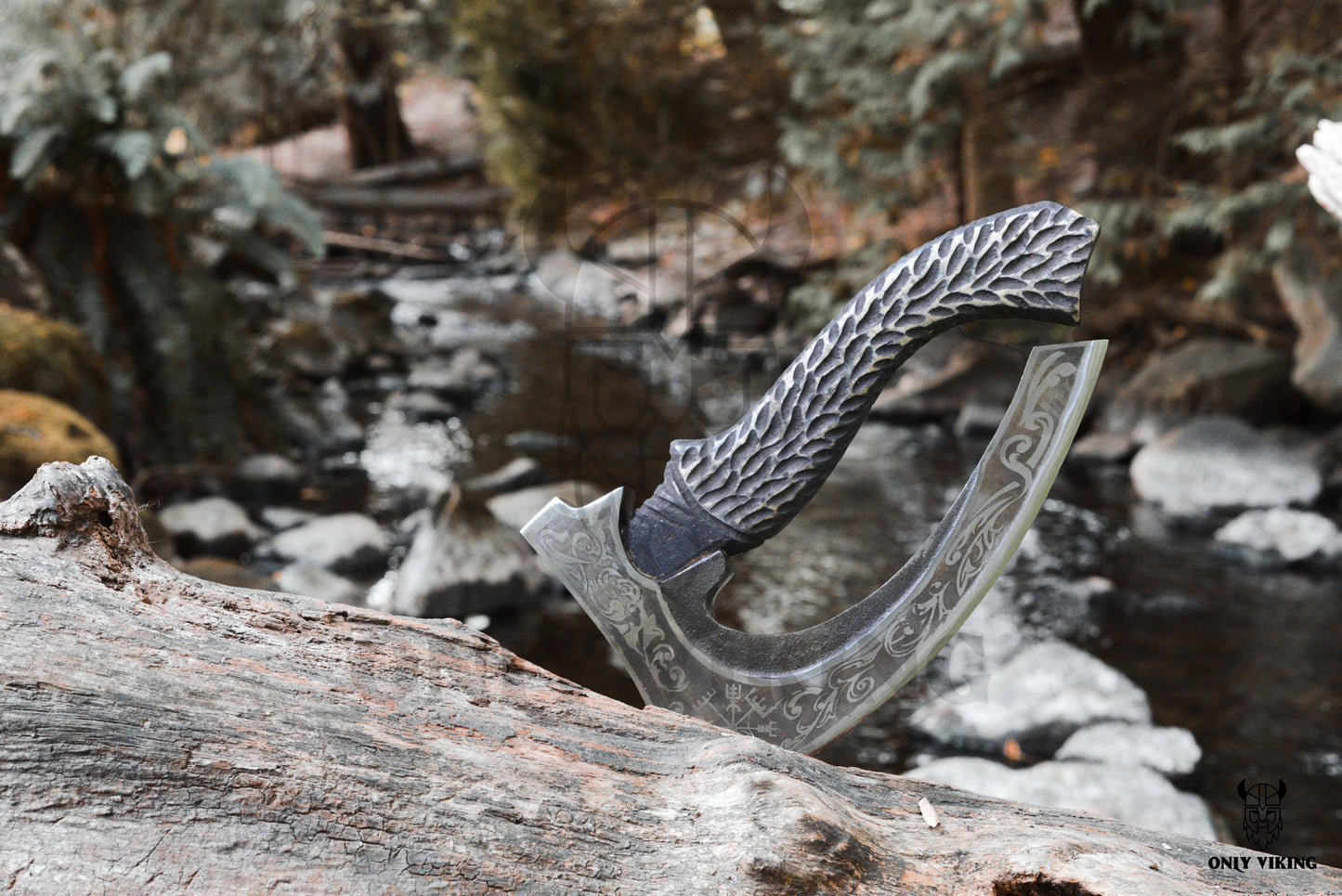 Pizza Cutter Axe & Leather Axe Sheath