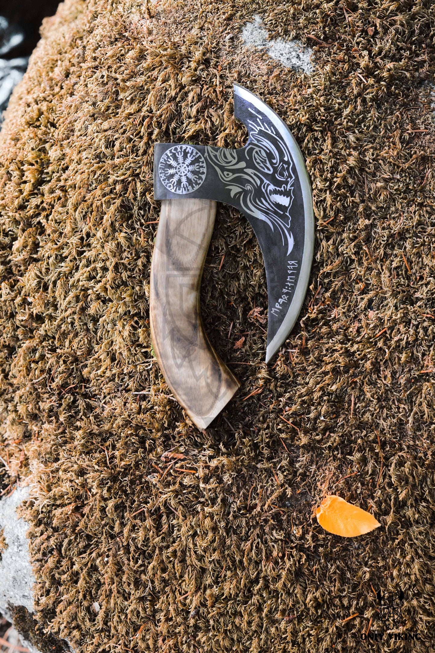 Pizza Cutter Axe & Leather Axe Sheath