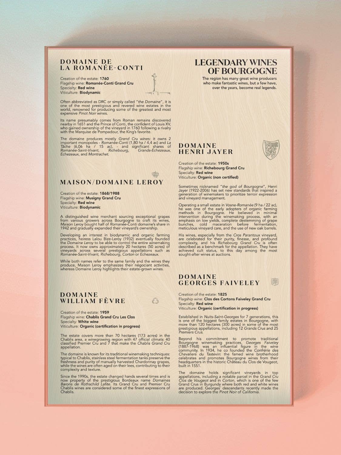 France Bourgogne AKA Burgundy Region Wine Puzzle Made in USA