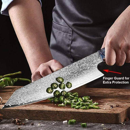 67-Layer Japanese VG10 Damascus Steel Kiritsuke Chef's Knife