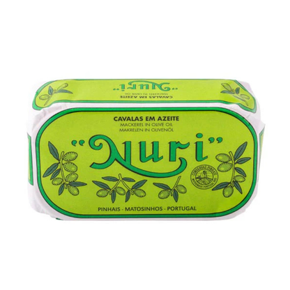Packed in Portugal Nuri Mackerel in Olive Oil