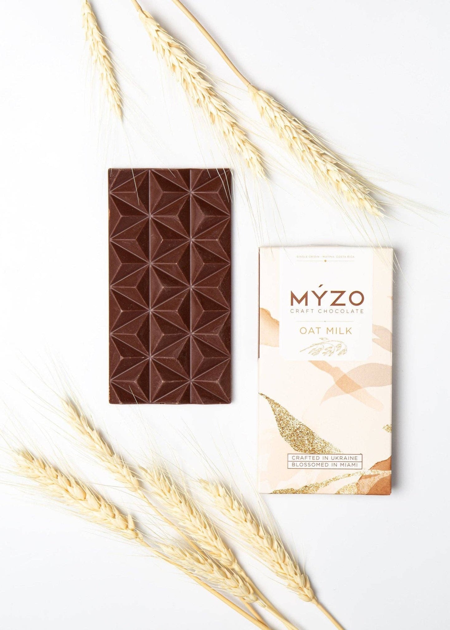MYZO Oat Milk Chocolate | 48% Vegan Bar with Single-Origin Cacao Made in Ukraine