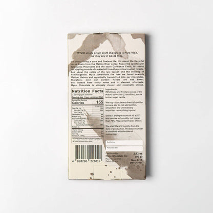 MYZO 70% Dark Chocolate | Single-Origin Costa Rican Cacao Bar Made in Ukraine