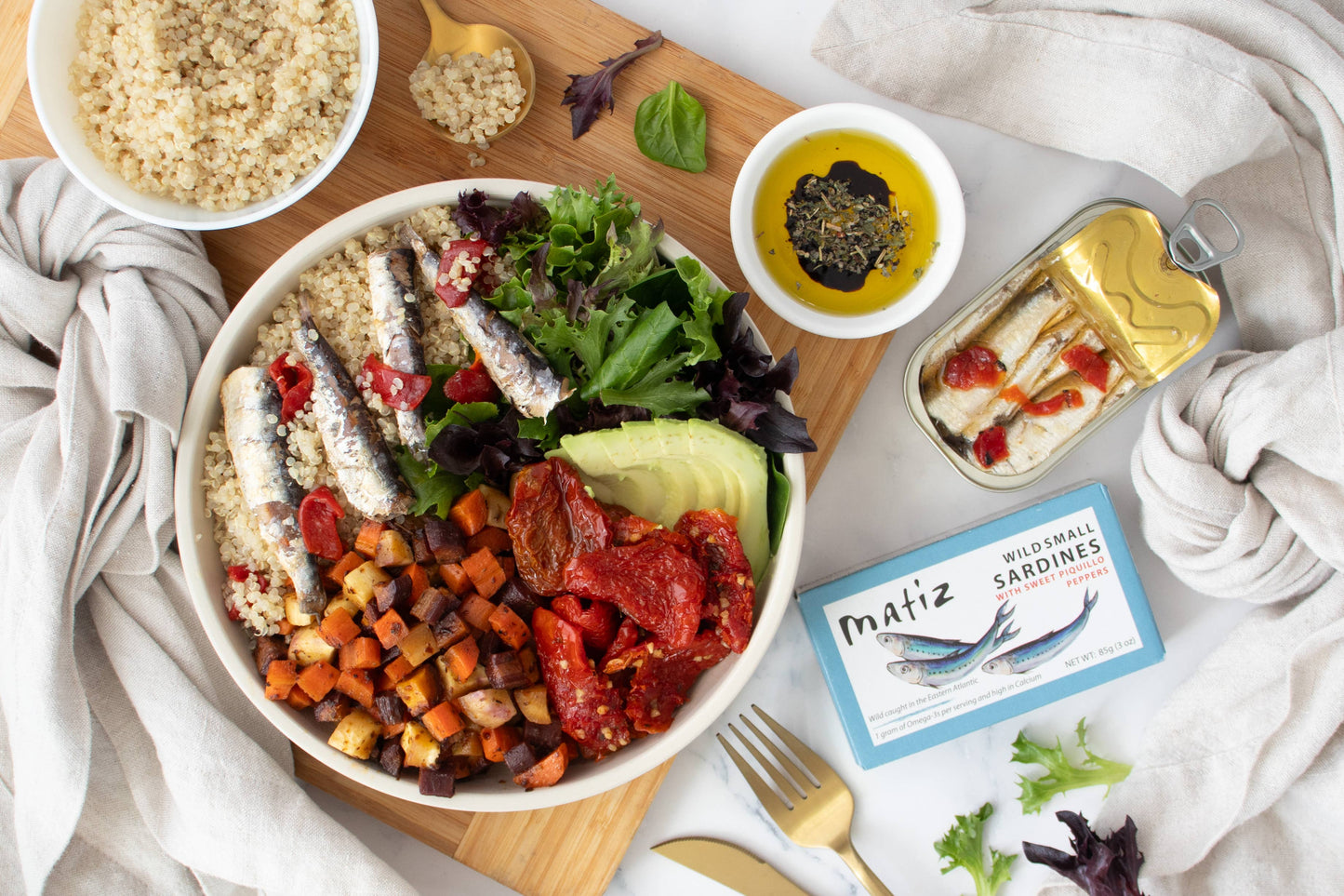 Matiz Sardinillas with Piquillo - 3oz Tin Packed in Spain