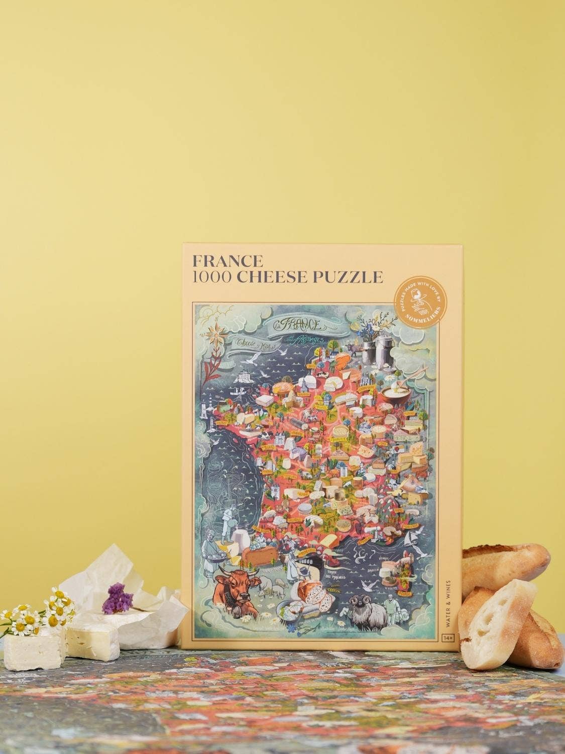 France Cheese Puzzle Made in USA