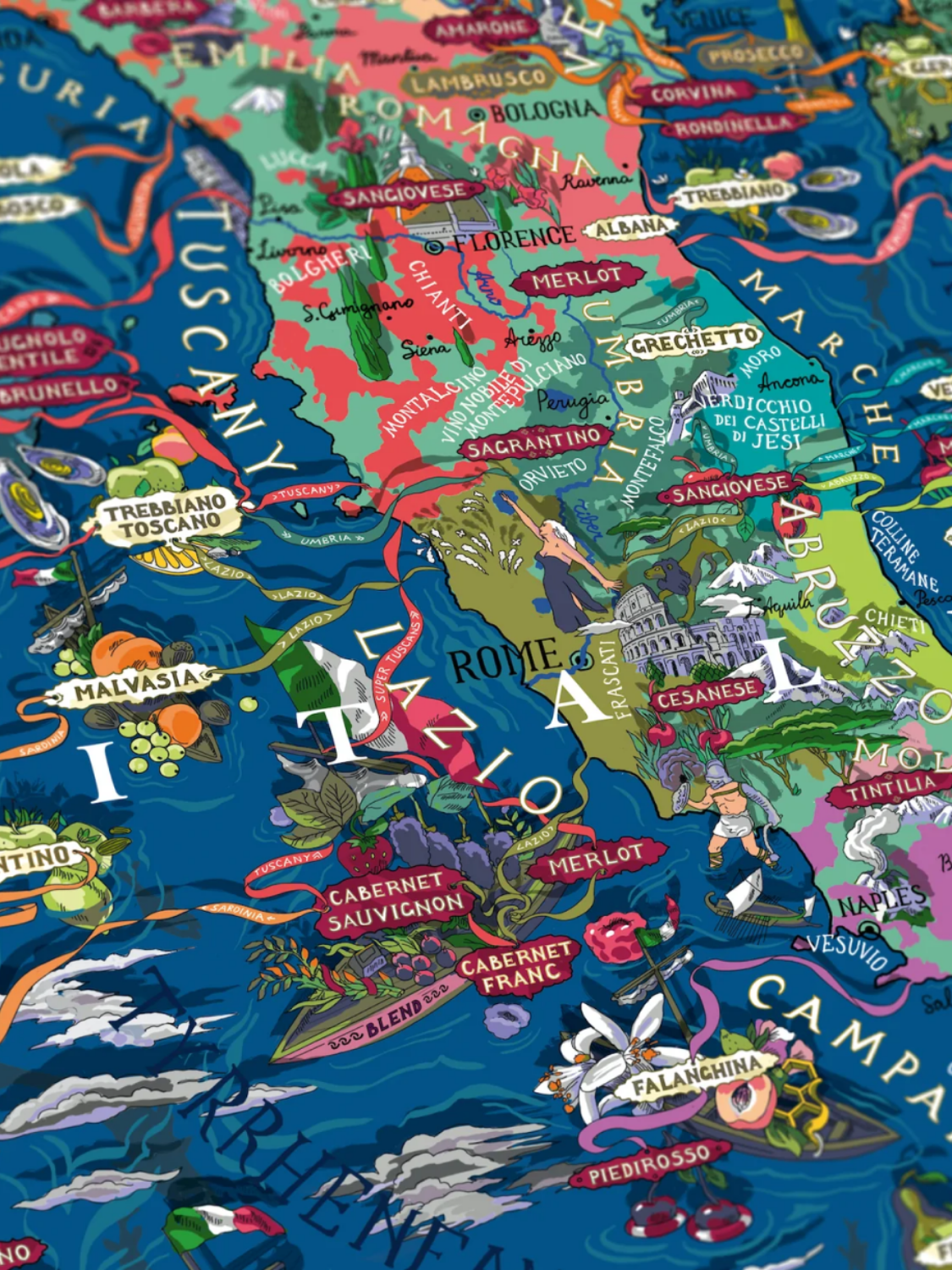 Italy Wine Puzzle Made in USA