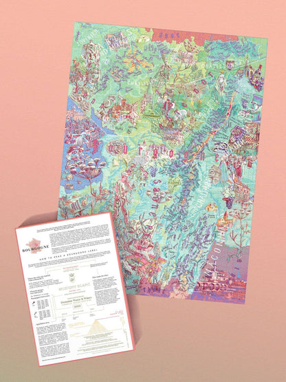 France Bourgogne AKA Burgundy Region Wine Puzzle Made in USA