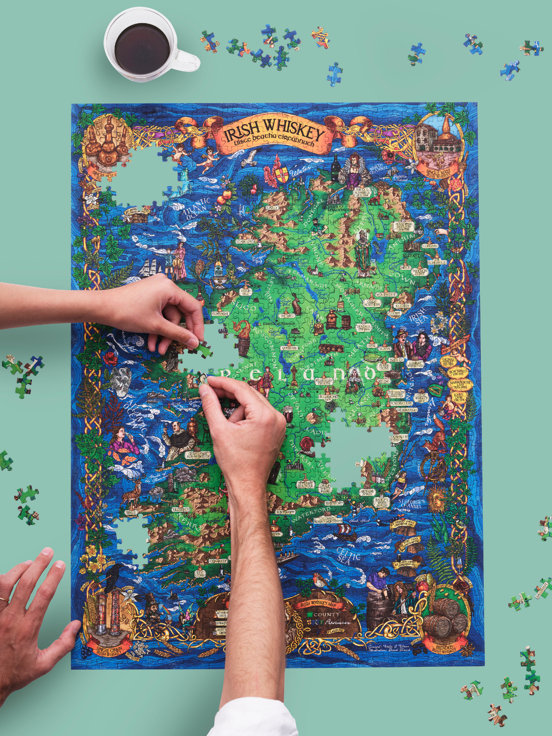 Irish Whiskey Puzzle Made in USA