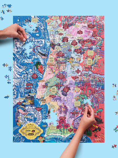 Made in USA Portugal Wine Puzzle