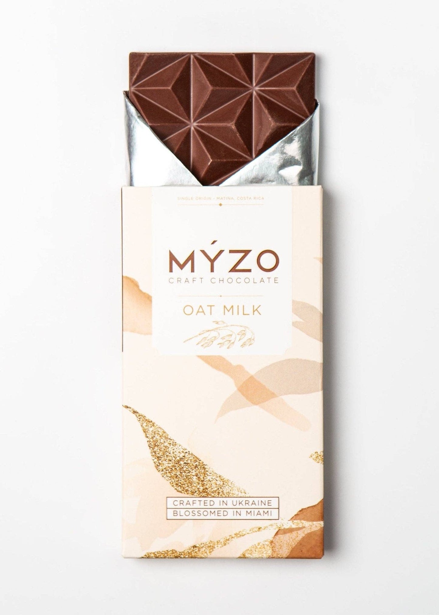 MYZO Oat Milk Chocolate | 48% Vegan Bar with Single-Origin Cacao Made in Ukraine