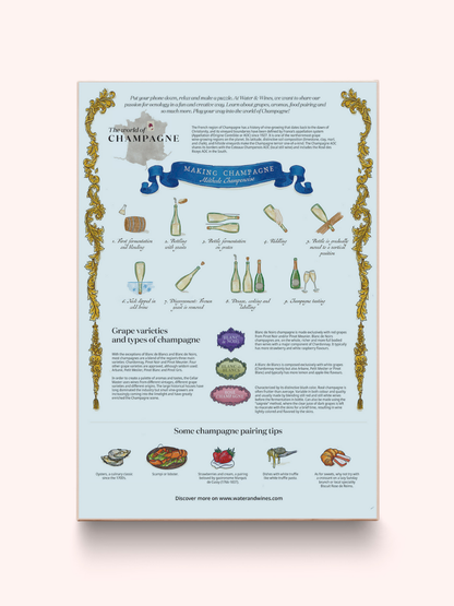 Champagne Wine Puzzle Made in USA