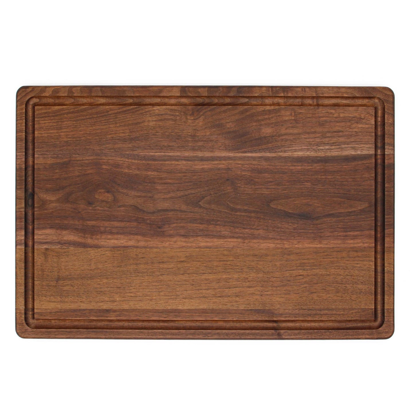 Large USA Made Premium Walnut Cutting Board 18x12" With Juice Groove
