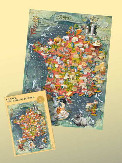 France Cheese Puzzle Made in USA