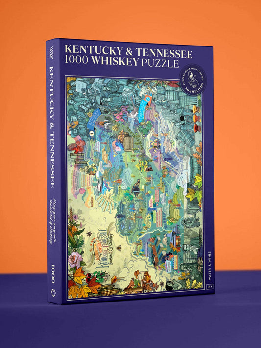 Made in USA Bourbon Whiskey Puzzle - Kentucky & Tennessee