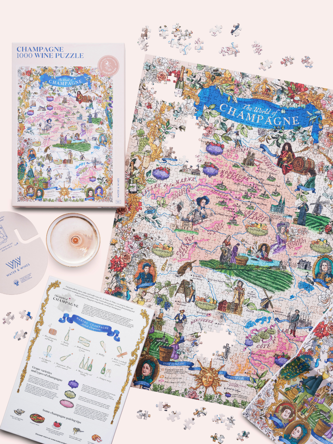 Champagne Wine Puzzle Made in USA