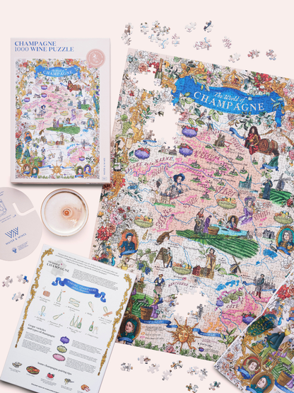 Champagne Wine Puzzle Made in USA