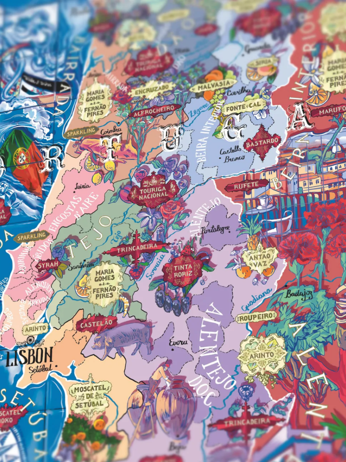 Made in USA Portugal Wine Puzzle