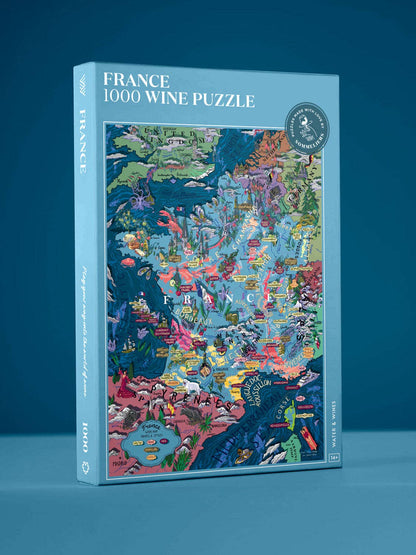 Made in USA France Wine Puzzle