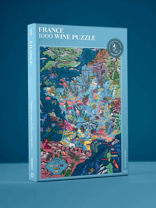 Made in USA France Wine Puzzle