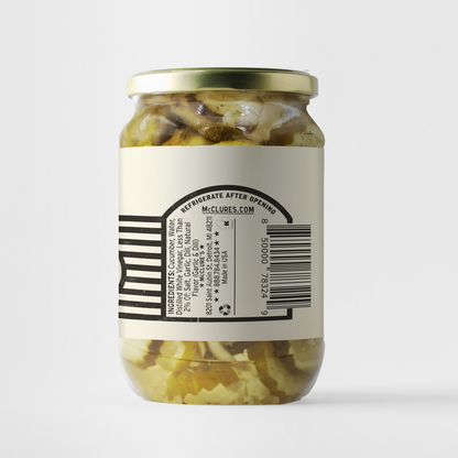 McClure's Garlic & Dill Coin Cut Slices Packed in USA