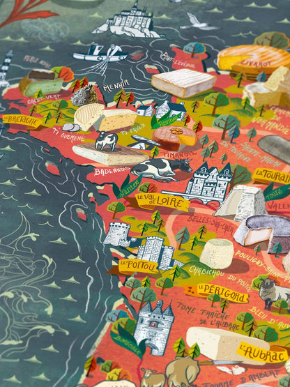 France Cheese Puzzle Made in USA