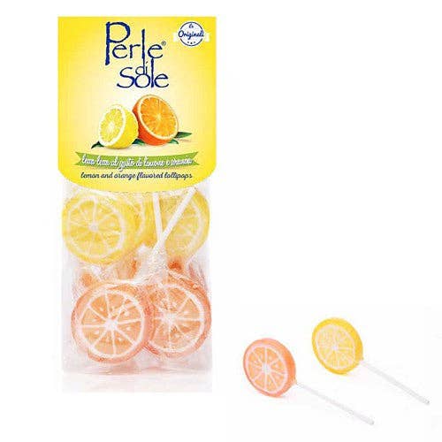 Perle Di Sole Lemon & Orange Lollipops Made in Italy