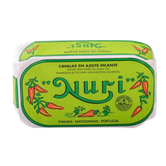 Nuri Spiced Mackerel in Olive Oil  Packed in Portugal!
