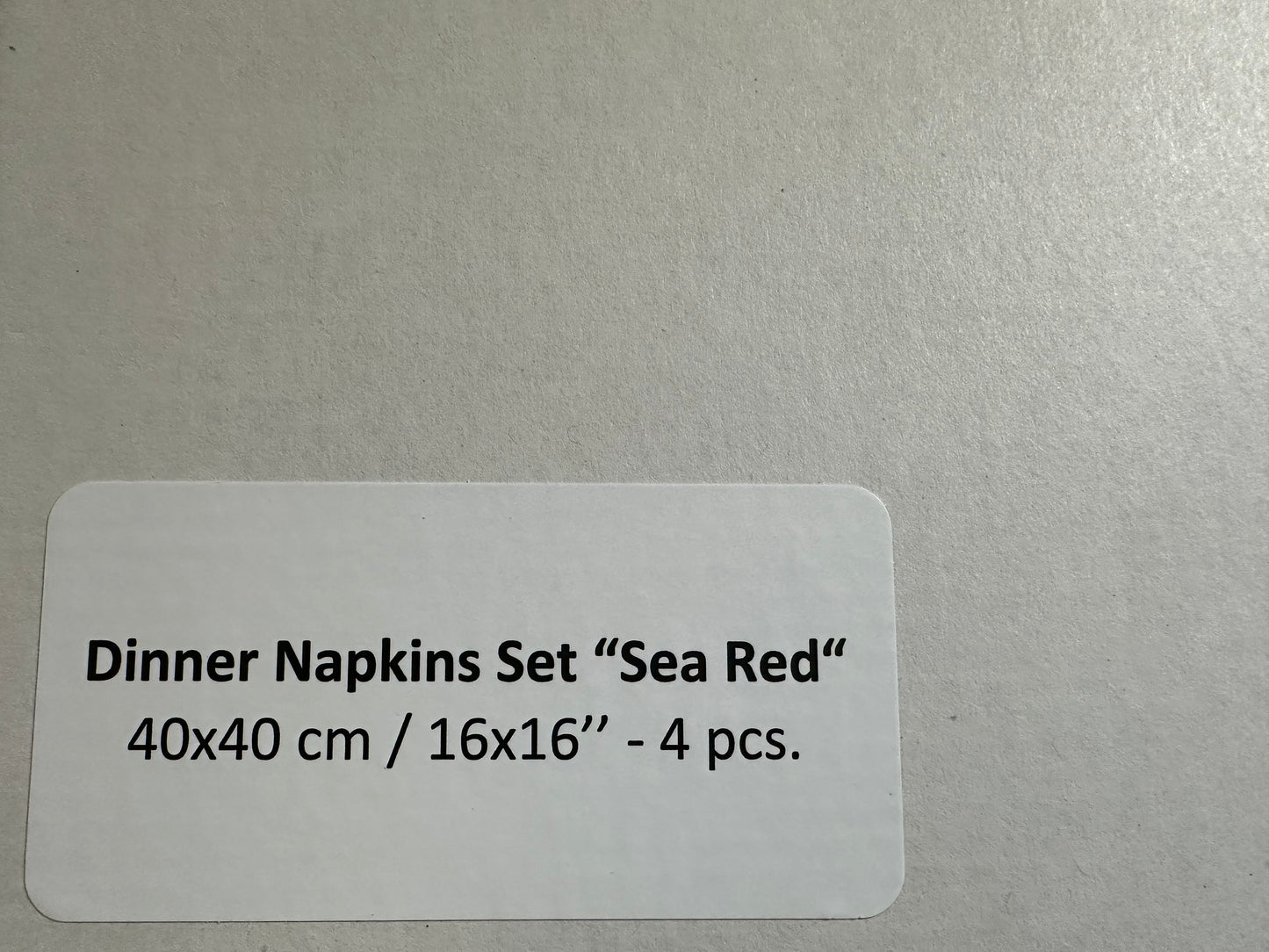Red Sea Inspired Ukrainian Embroidered Napkins