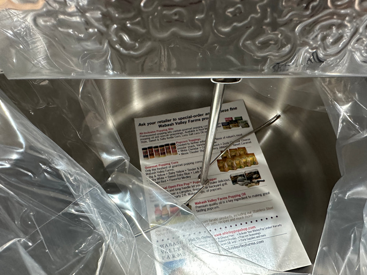 Deluxe Stainless Steel Whirley Pop Popper