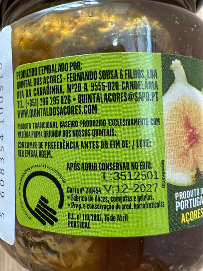 Made in the Azores Quintal Dos Açores Fig Jam