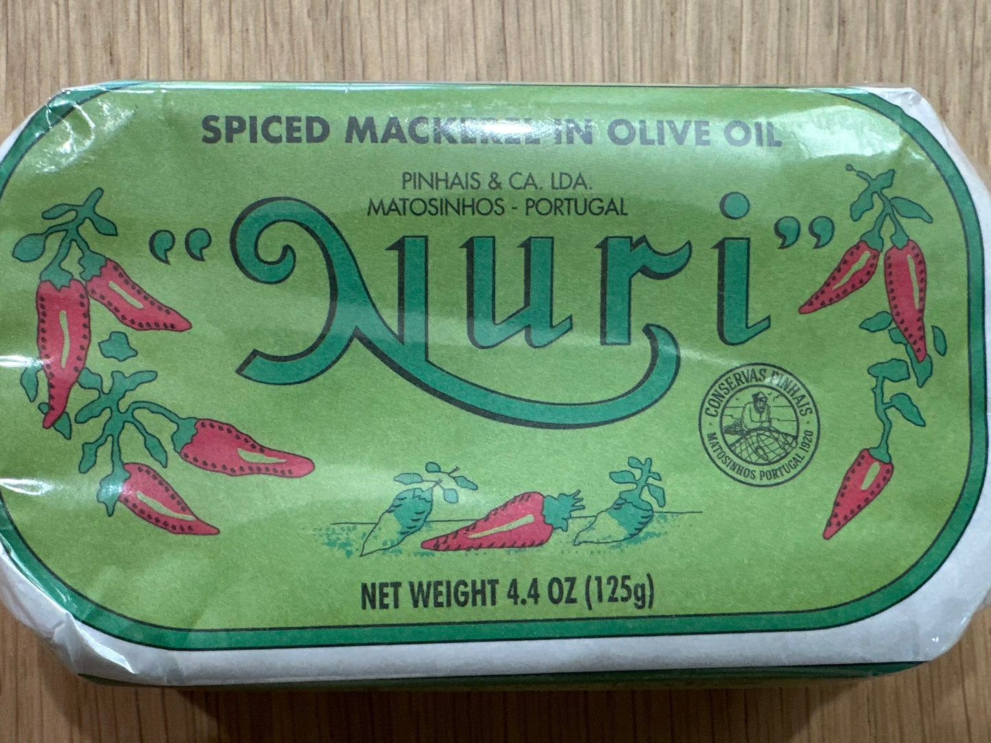 Nuri Spiced Mackerel in Olive Oil  Packed in Portugal!