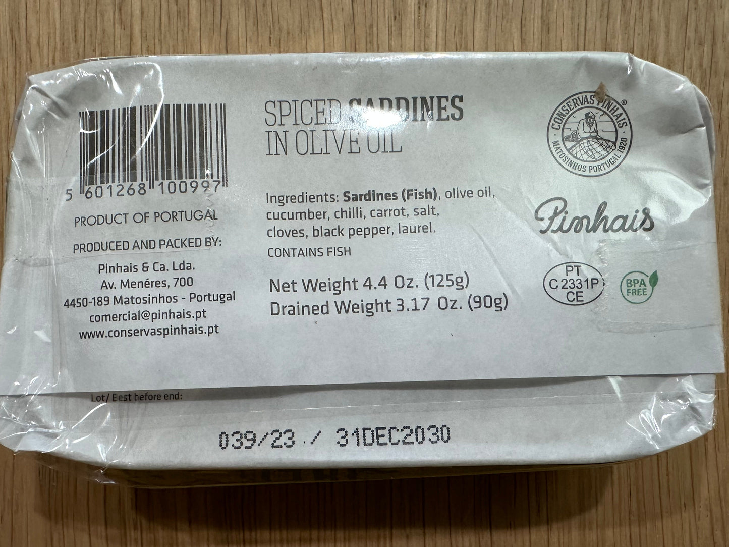 Nuri Spiced Sardines in Olive Oil Packed in Portugal