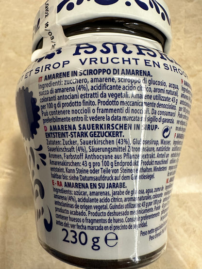 Fabbri Amarena Cherries in Syrup 8.01oz – Made in Italy