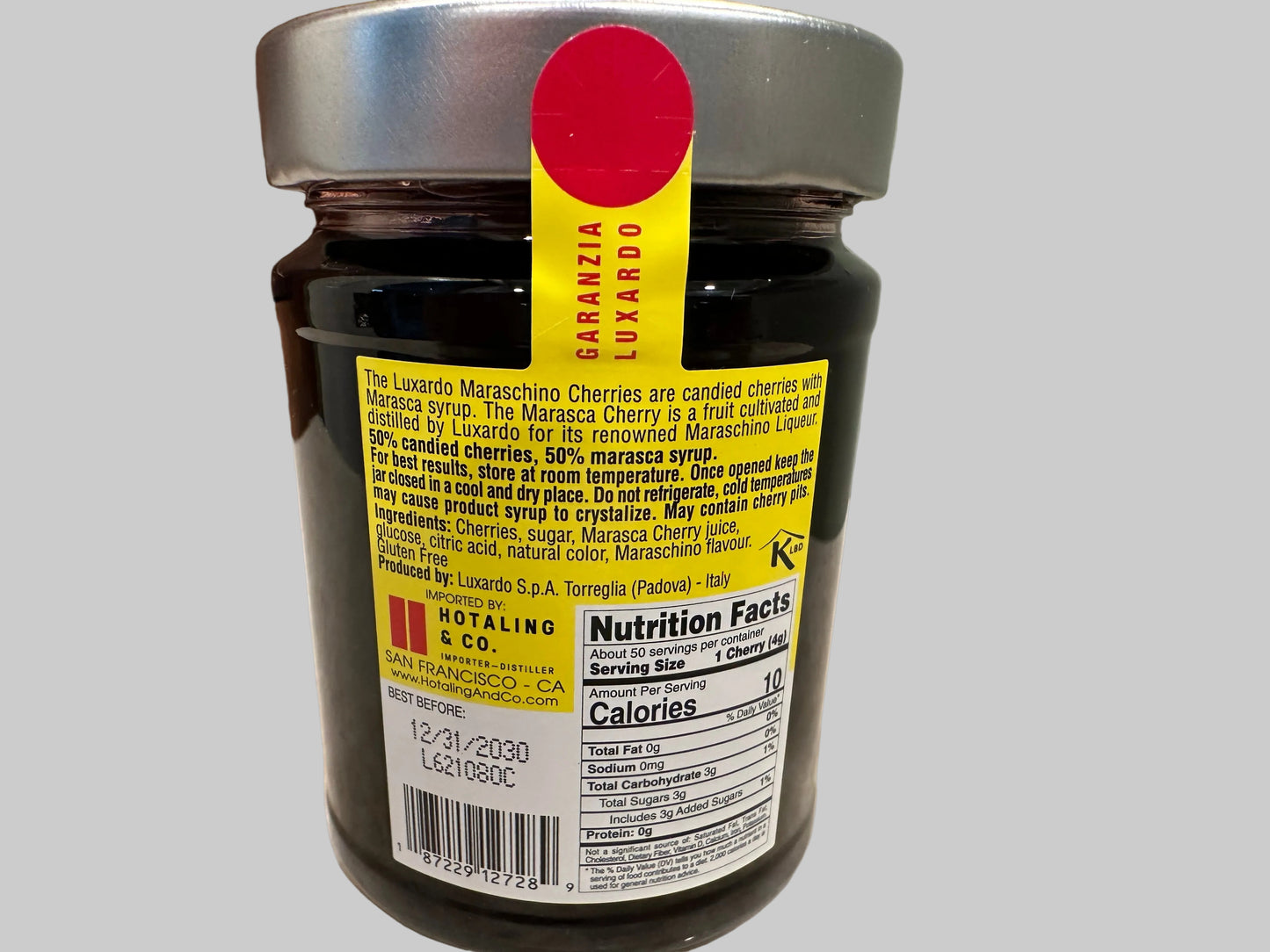 Luxardo Maraschino Cherries 14oz Made in Italy