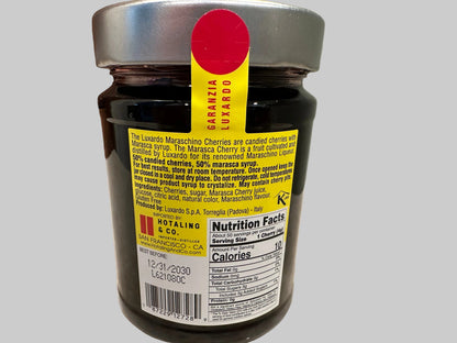 Luxardo Maraschino Cherries 14oz Made in Italy