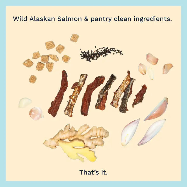 Sea Salt Wild Alaskan Salmon Jerky Packed in Canada
