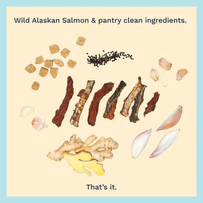 Sea Salt Wild Alaskan Salmon Jerky Packed in Canada