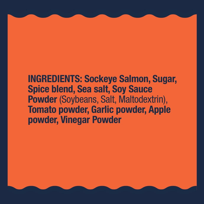 Sweet Chili Wild Alaskan Salmon Jerky Packed in Canada