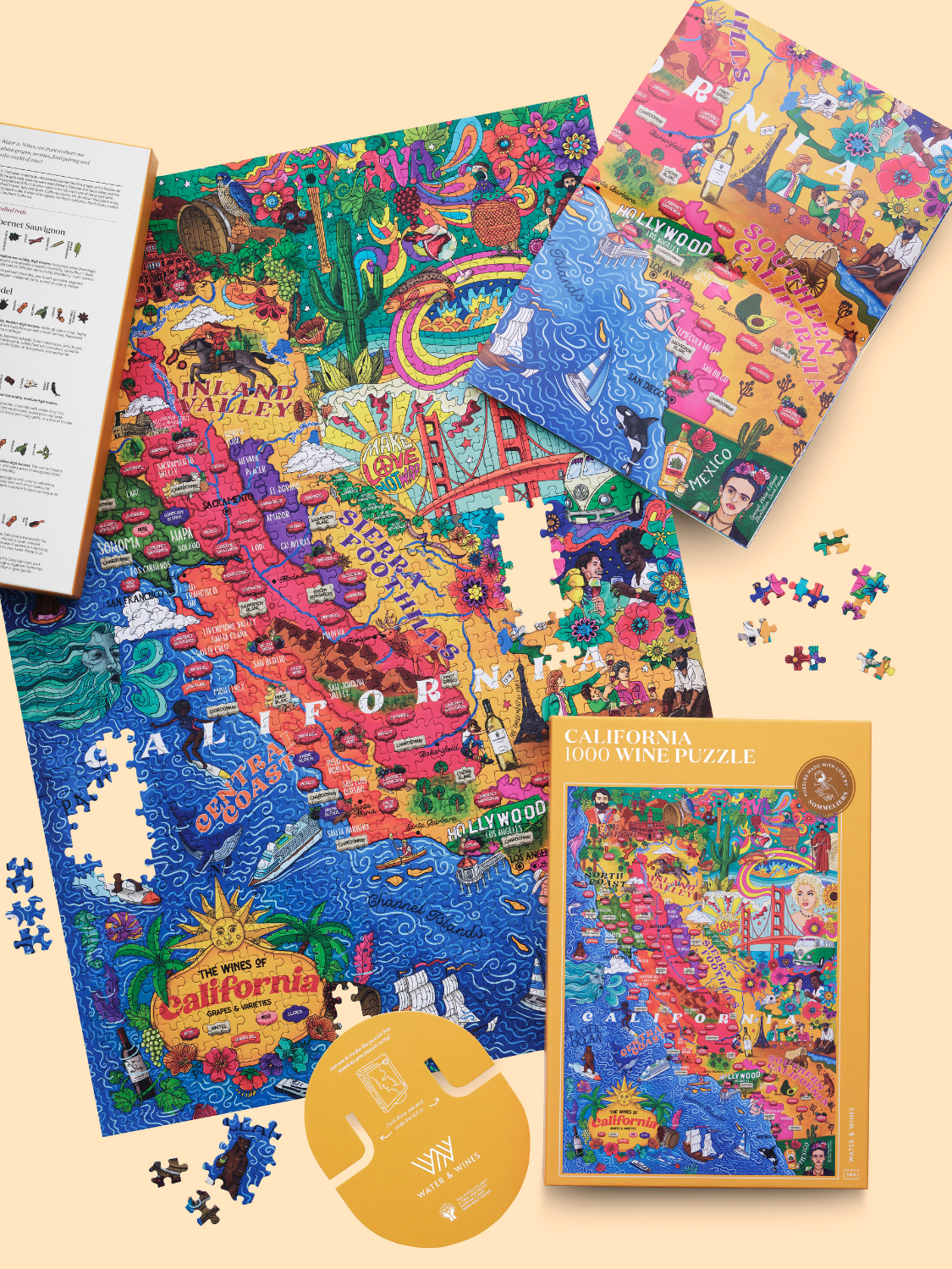 Made in USA California Wine Puzzle